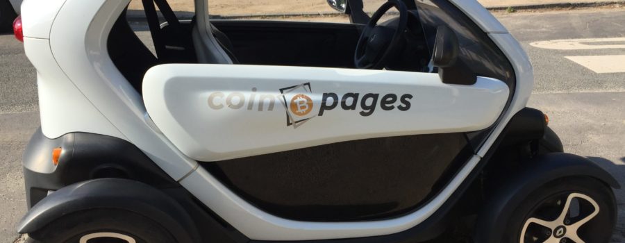 Coinpages mobile with the Coinpages Twizy