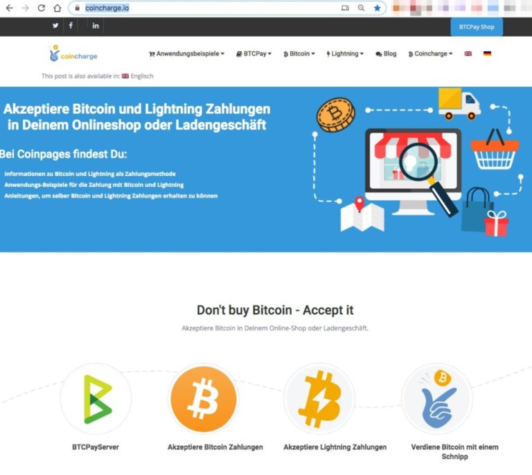 Coincharge - Bitcoin und Lightning Zahlungsabwicklung 2 Coincharge Akzeptiere Bitcoin und Lightning Zahlungen 1024x915 1 1 768x686