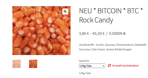 Bitcoin Candy bei Snoepjes