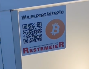 Restemeier akzeptiert Bitcoin
