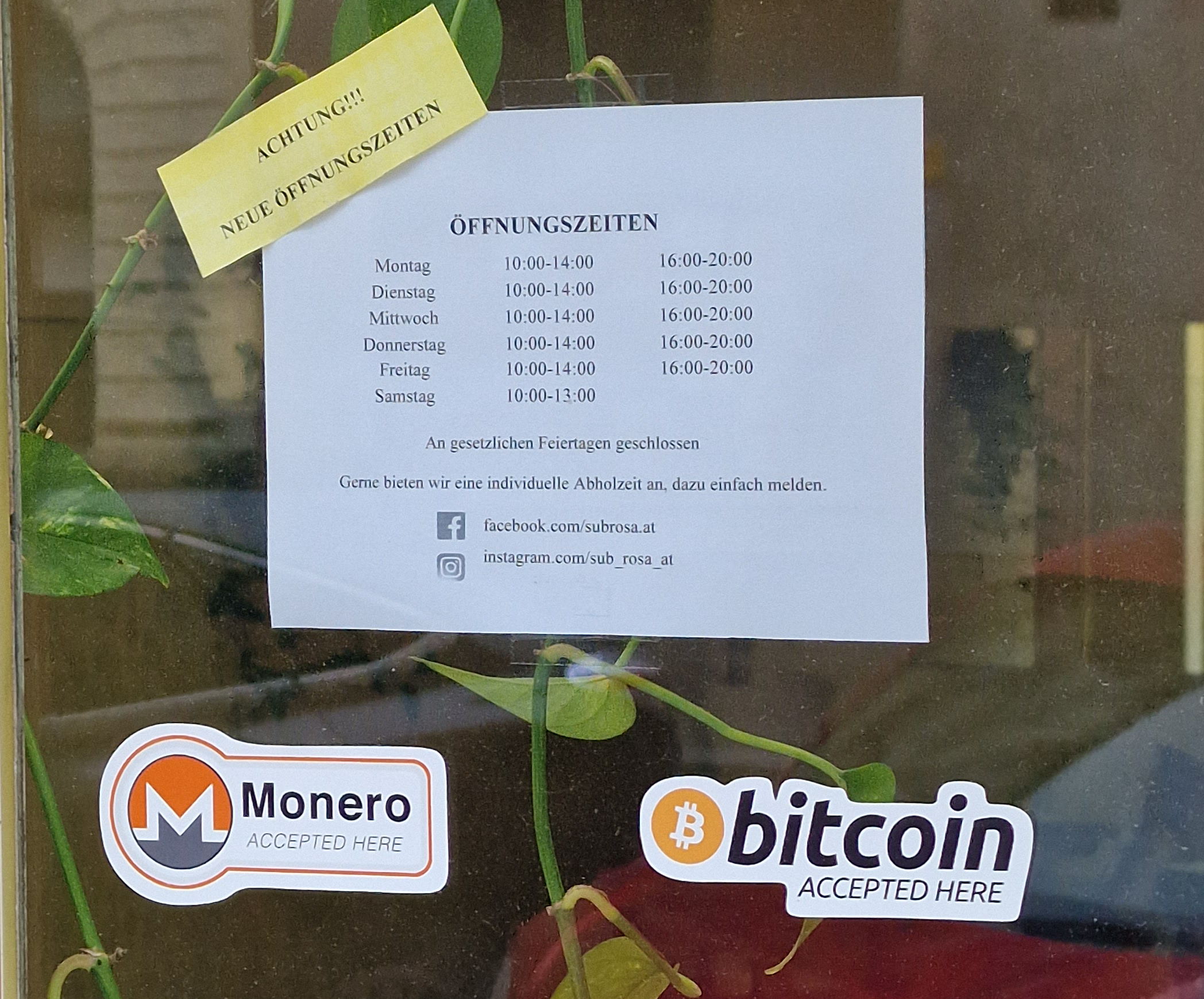 Sub Rosa akzeptiert Bitcoin und Monero