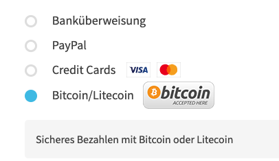 bitshopper akzeptiert bitcoin und Litecoin
