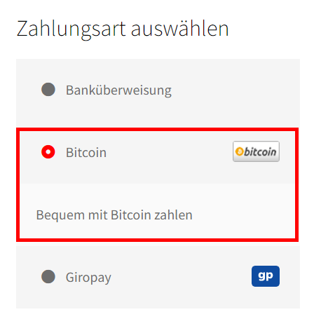 Premium-Accounts.xyz akzeptiert Bitcoin