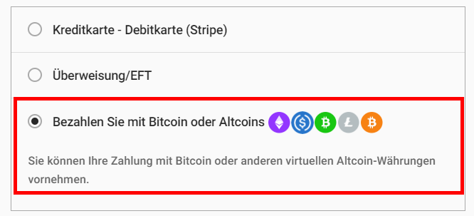 Dinossi Shop akzeptiert Bitcoin