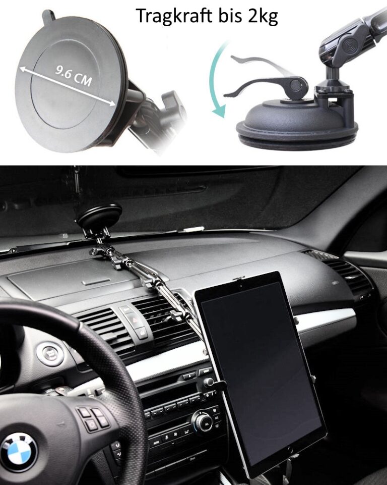 Infuu Holders - Professionelle Halterungen für Notebook, Kamera, Monitor, Tablet-PC für Auto, Flugzeug, Boot und Büro 8 saugnapf halterung scheibe 768x961