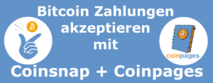 Bitcoin Zahlungen akzeptieren mit Coinsnap Coinpages