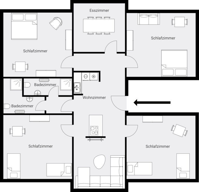 Großzügige 5-Raum Wohnung in super Neustadt-Lage 6 Grundriss Forststr 15 768x741