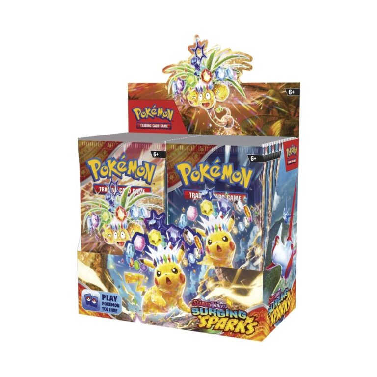 TCGMasterShop.com – Your Trusted Marketplace for Authentic Pokémon TCG Booster Boxes 19 Surging Sparks 768x768