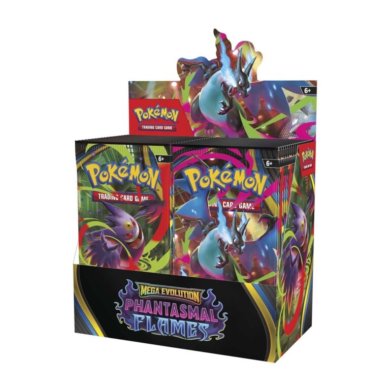 TCGMasterShop.com – Your Trusted Marketplace for Authentic Pokémon TCG Booster Boxes 7 pokemon tcg mega evolution phantasmal flames booster display box 36 packs 43b80364 768x768